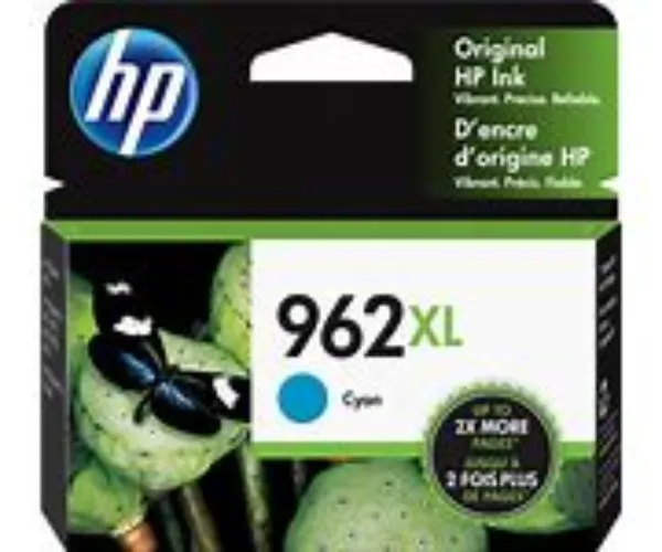 HP 962XL (3JA00AN) OfficeJet Pro 9010, 9015, 9016, 9018, 9019, 9020, 9025 Cyan Original Ink Cartridge (1,600 Yield)