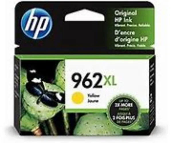 HP 962XL (3JA02AN) OfficeJet Pro 9010, 9015, 9016, 9018, 9019, 9020, 9025 Yellow Original Ink Cartridge (1,600 Yield)