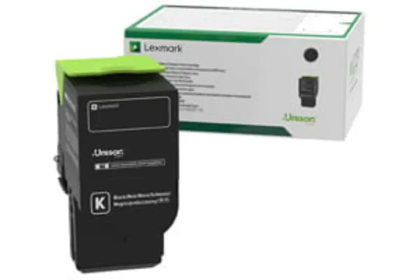Lexmark CS421dn, CS521dn, CS622de, CX421adn, CX522ade, CX622ade, CX625ade, CX625adhe Extra High Yield Black Return Program Toner Cartridge (8,500 Yield)